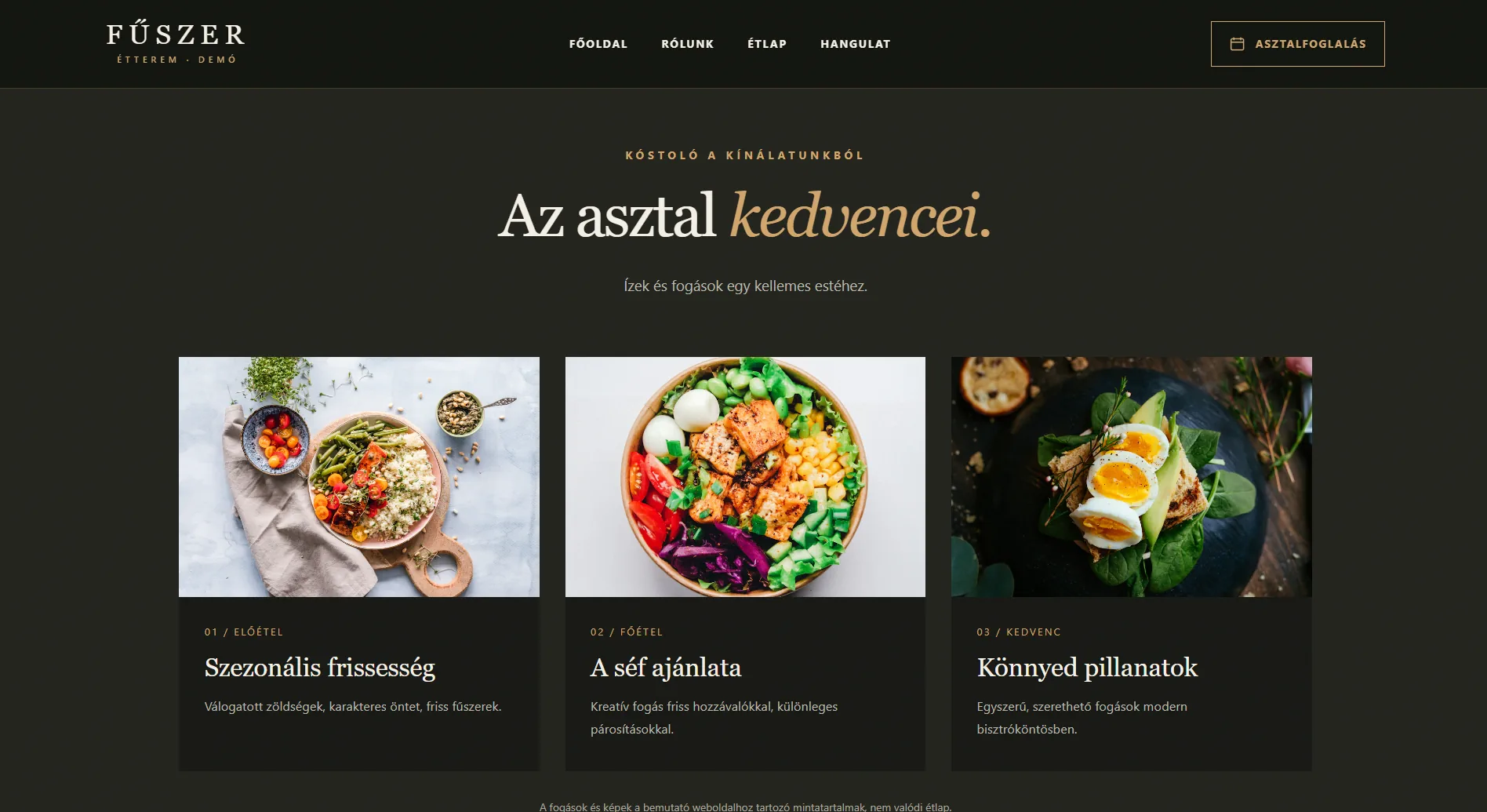 FŰSZER vendégoldal – 3. képernyőkép