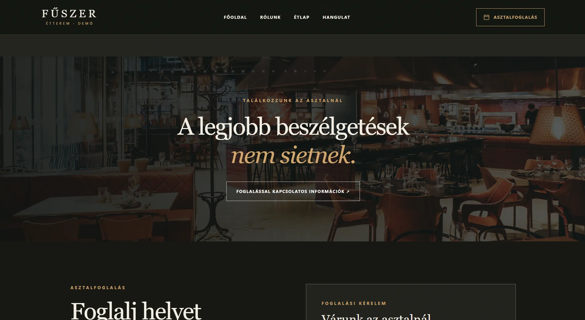 FŰSZER vendégoldal – 4. képernyőkép